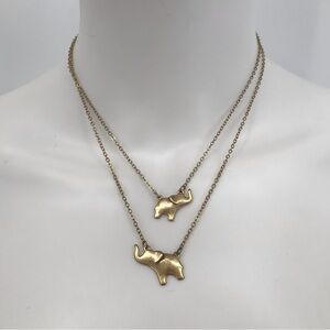 🍄4 for $35 Two Little Gold Elephant Necklaces